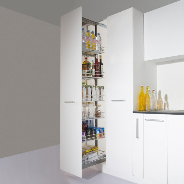 Pull Out Tall Larder (Wire Base Basket) (Cabinet Width : 450 mm Outer) K905(M) + K905SC(M) + K905(B)